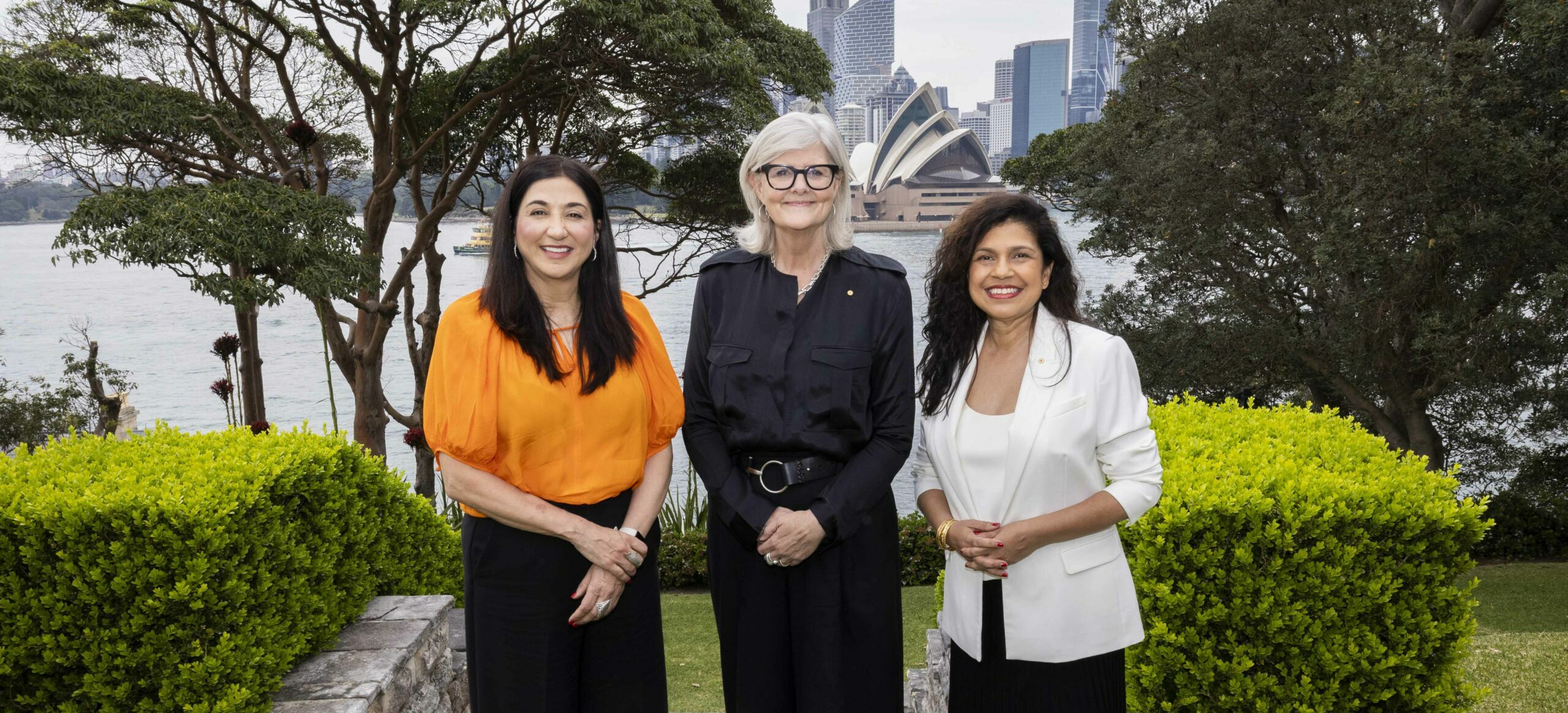Her Excellency the Honourable Ms Sam Mostyn AC, Governor-General of the Commonwealth of Australia meets Ms Sunita Gloster AM (Chair, Diversity Council of Australia) and Ms Lisa Anese (CEO, Diversity Council of Australia) at Admiralty House, Sydney.