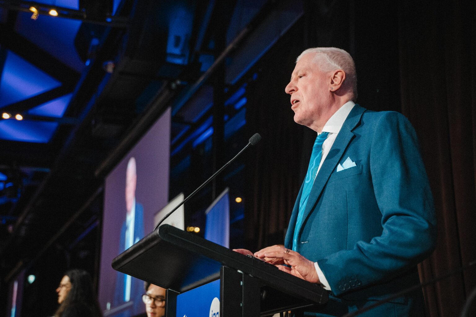 Graeme Innes AM, addressing the audience at the 2024 Diversity Debate