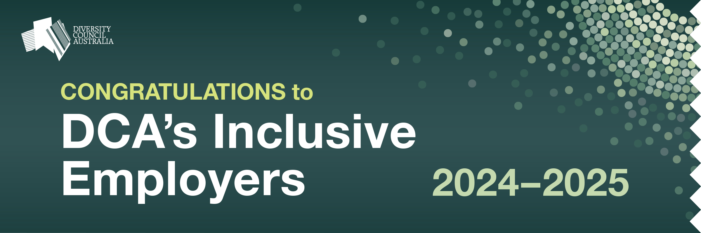 DCA 2024-2025 Inclusive Employer banner