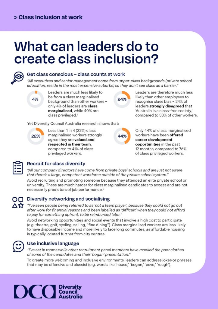 Thumbnail image of What can leaders do to create class inclusion infographic