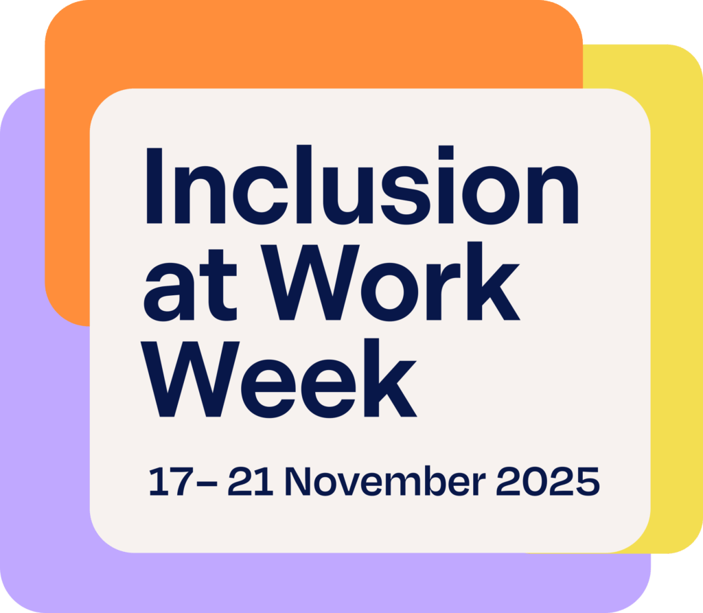 DCA's Inclusion at Work Week 2025 logo in a square format.