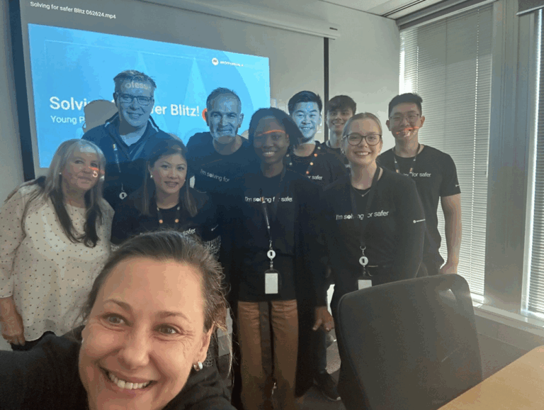 Melbourne YPG celebrating the Solving for Safer Blitz